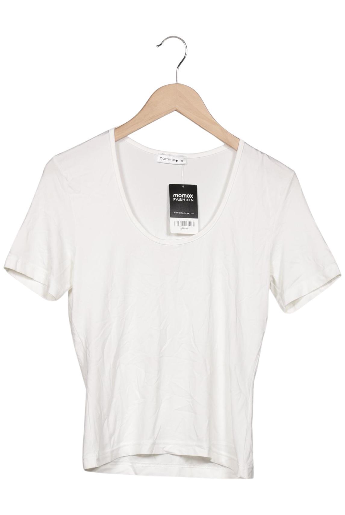 

Comma Damen T-Shirt, weiß, Gr. 40