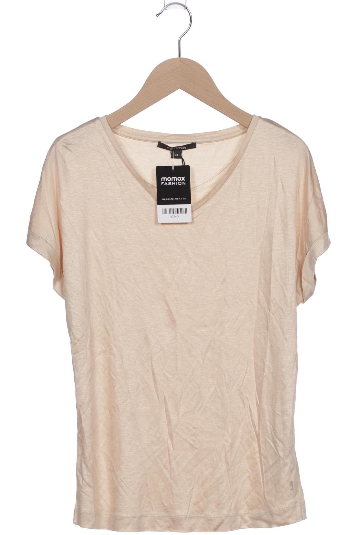 

Comma Damen T-Shirt, beige, Gr. 34