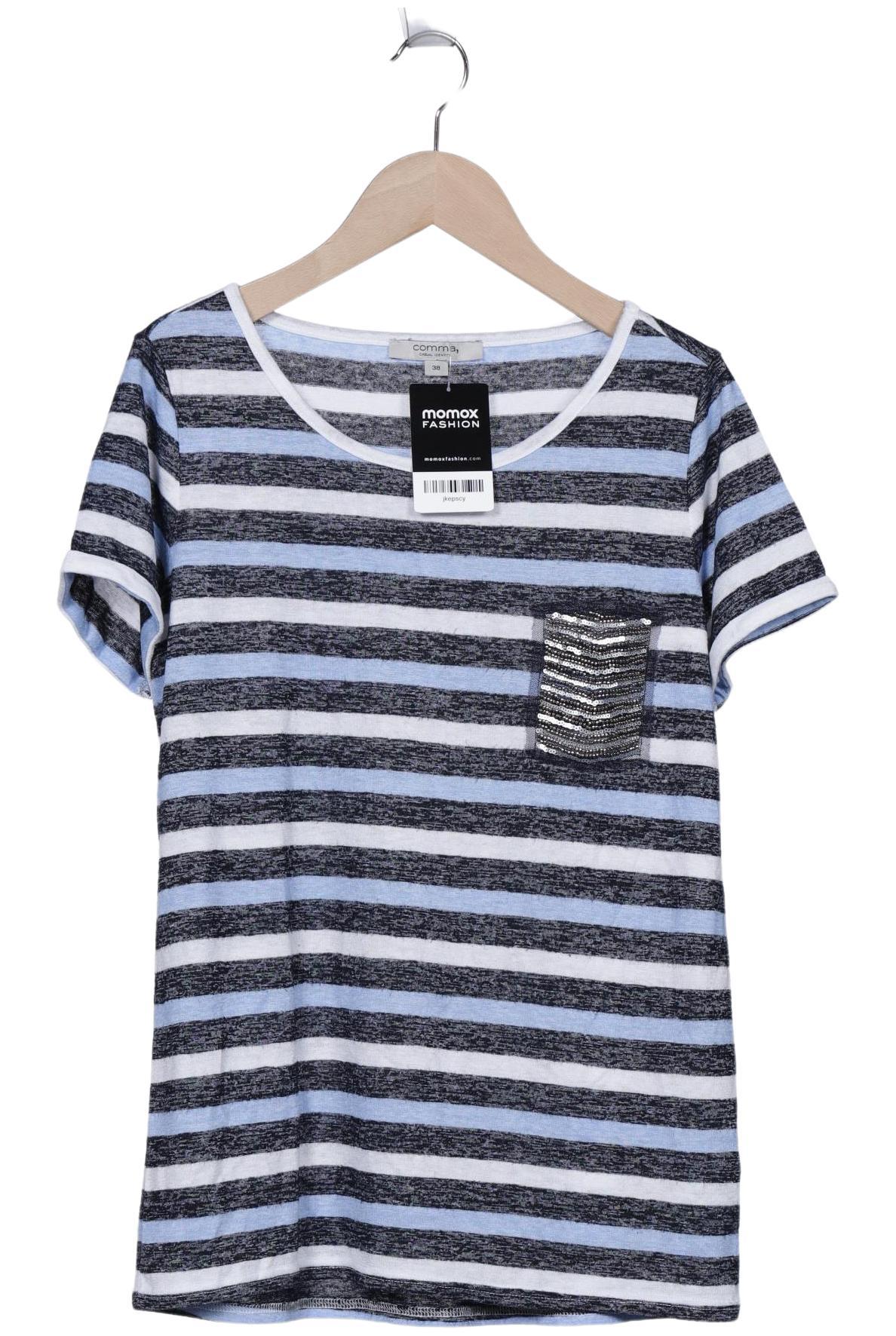 

Comma Damen T-Shirt, blau, Gr. 38