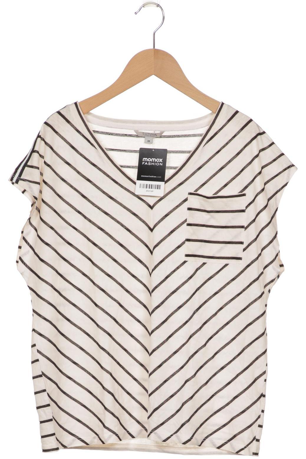 

Comma Damen T-Shirt, weiß