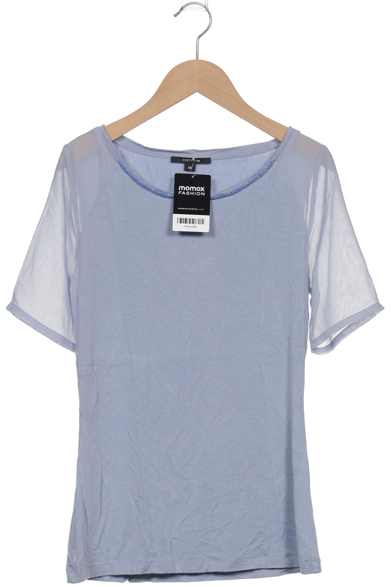 

Comma Damen T-Shirt, hellblau, Gr. 34