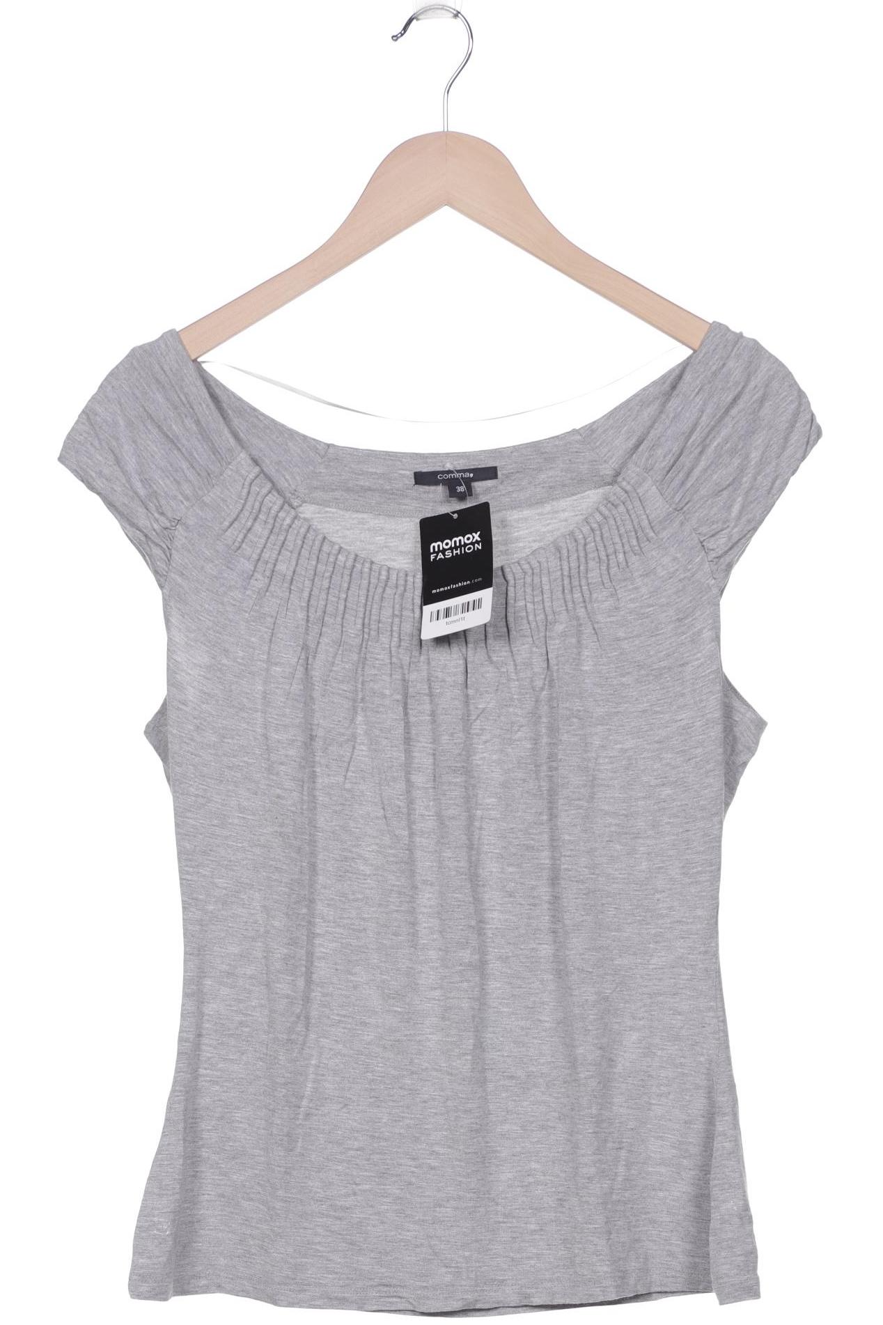 

Comma Damen T-Shirt, grau, Gr. 38