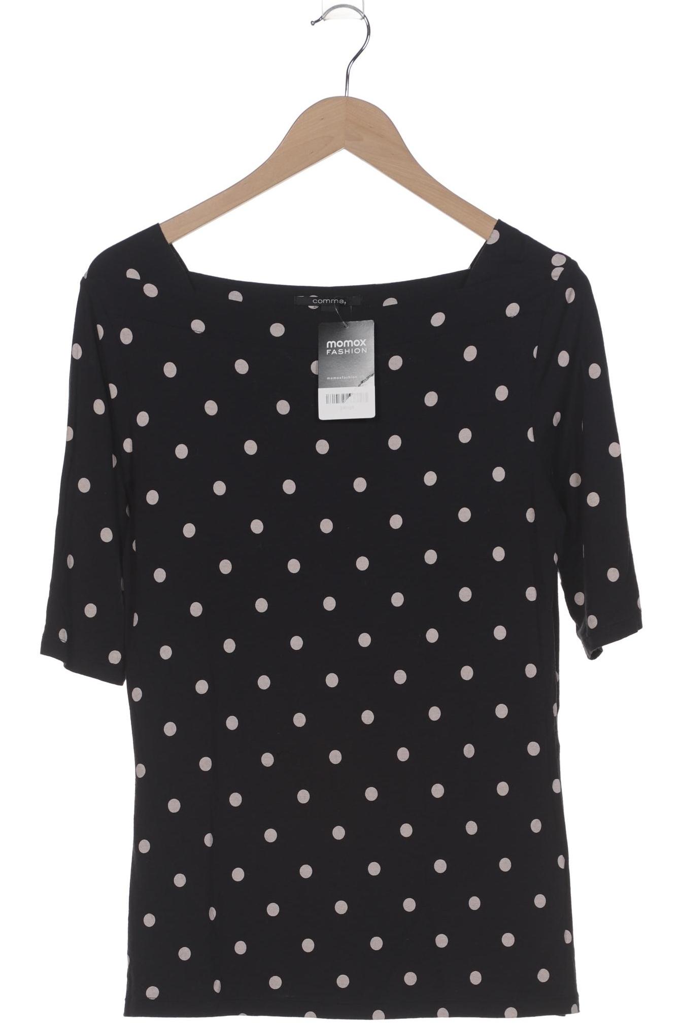 

Comma Damen T-Shirt, marineblau, Gr. 42