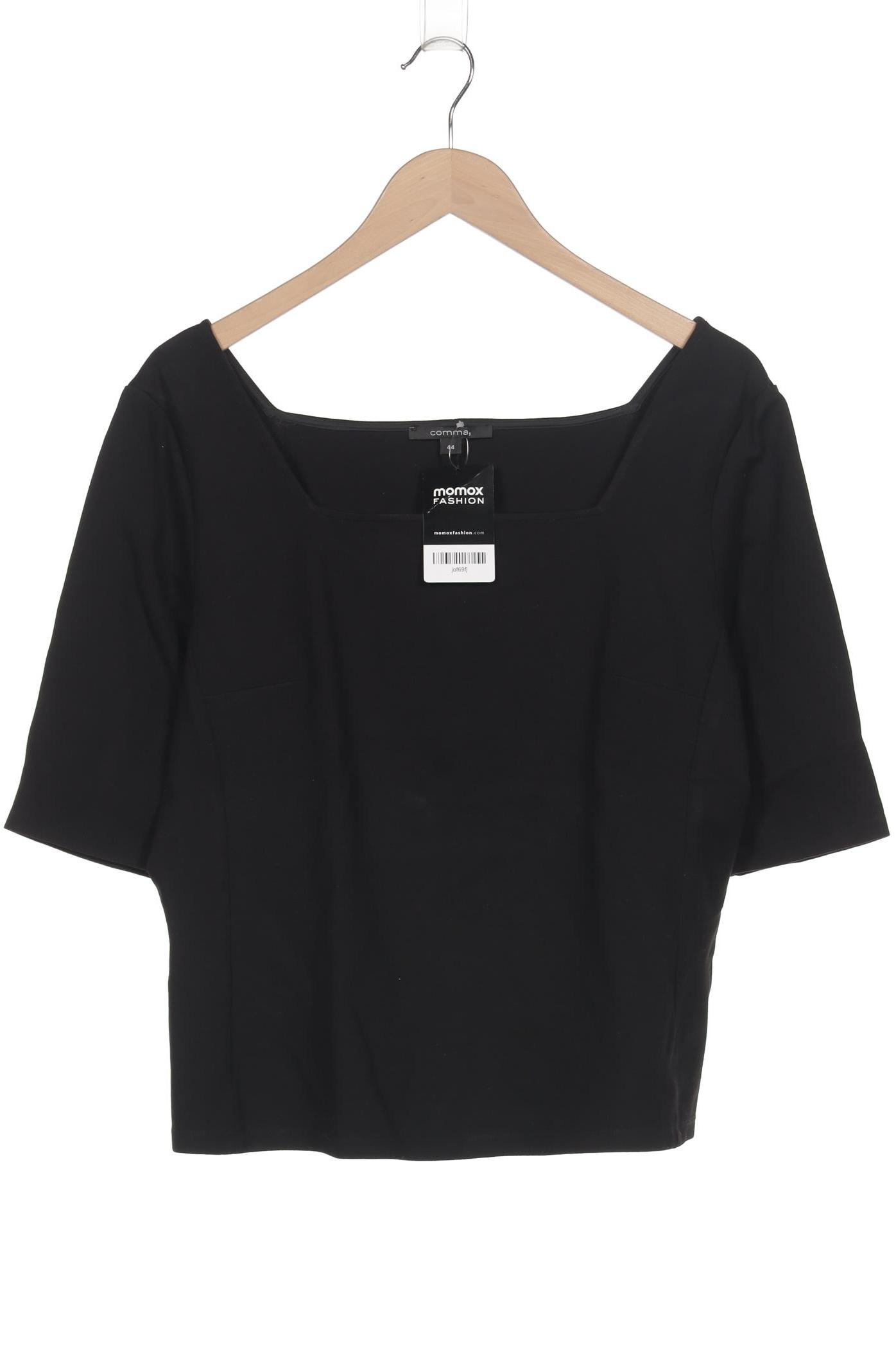

Comma Damen T-Shirt, schwarz, Gr. 44