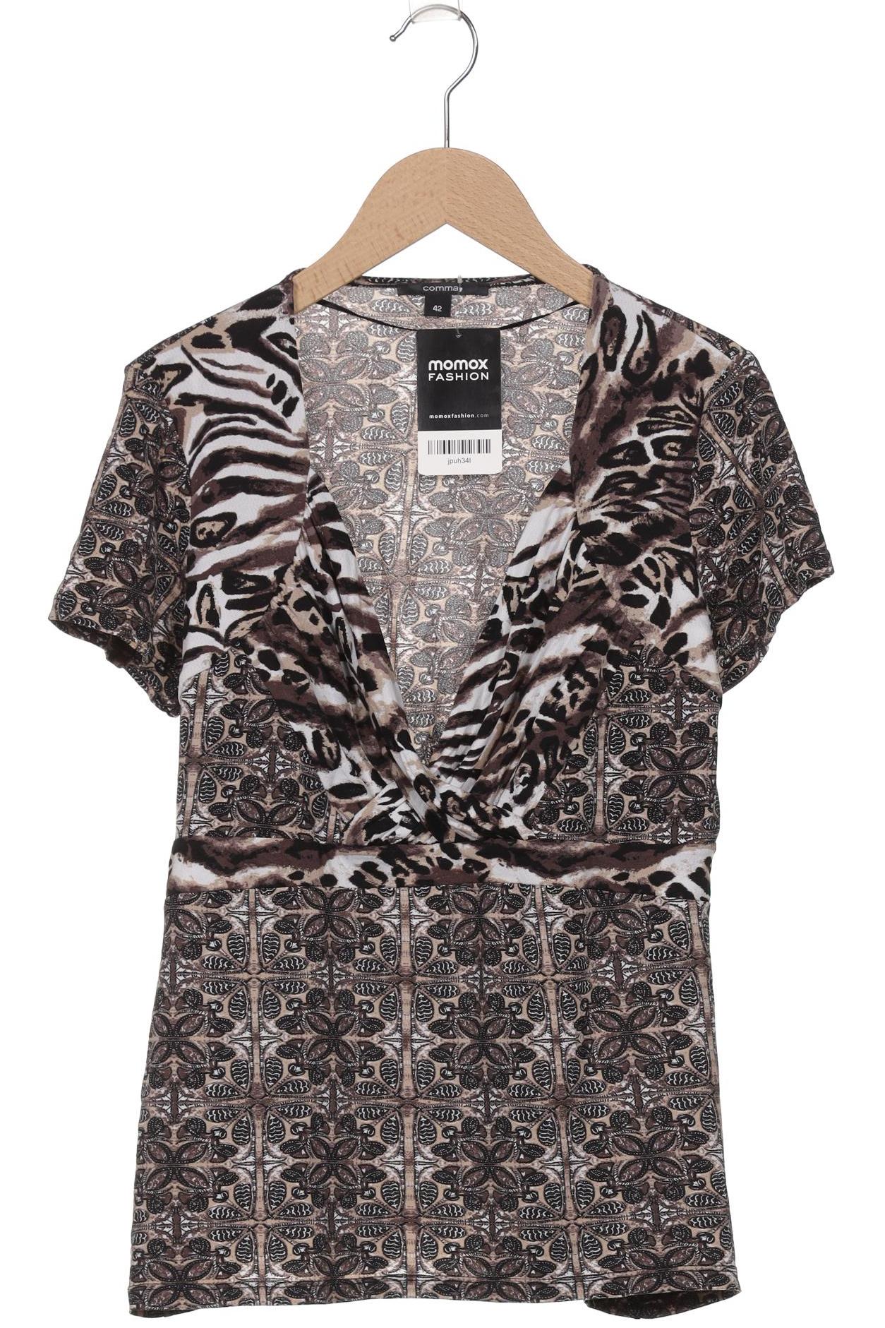 

Comma Damen T-Shirt, beige, Gr. 42