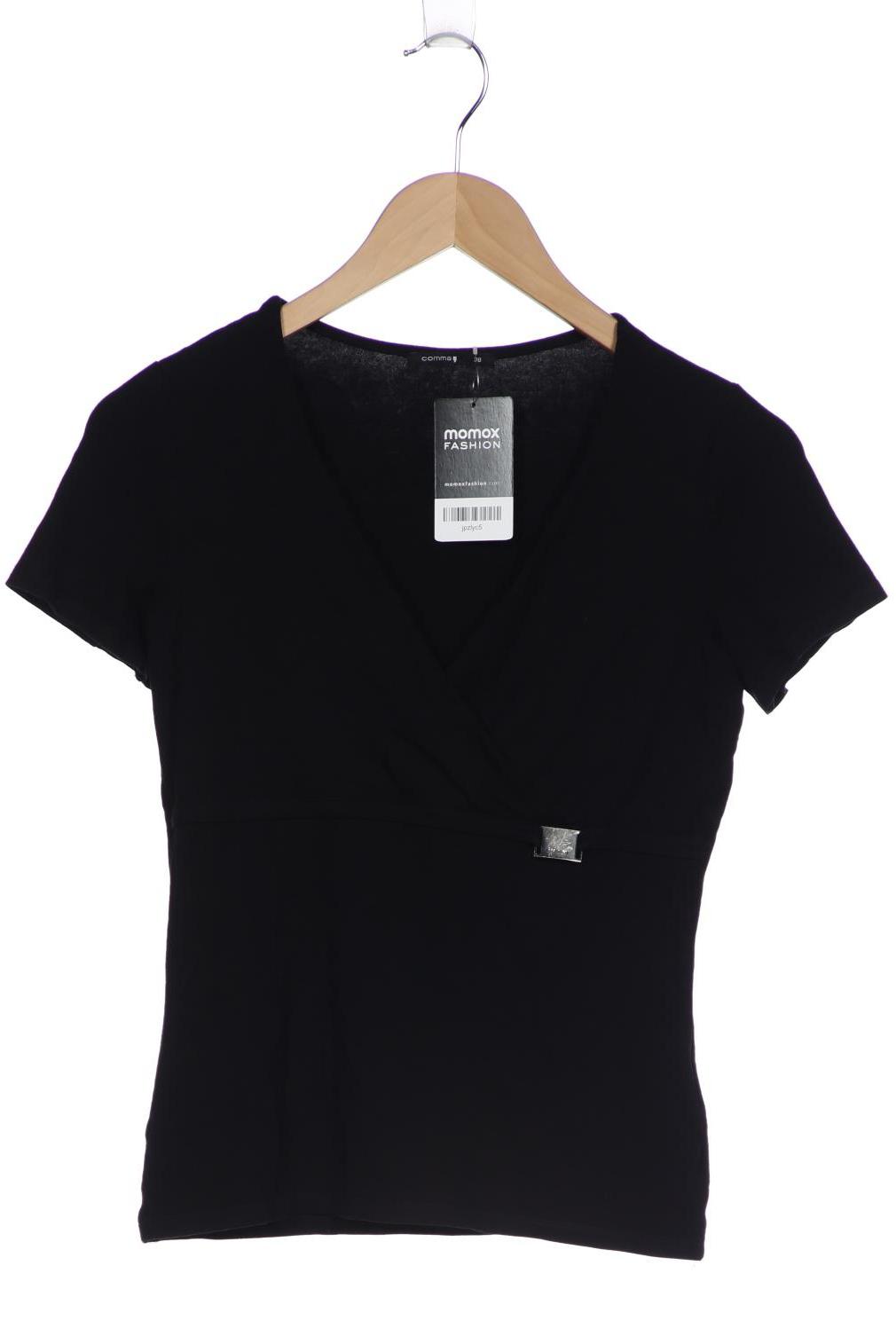 

Comma Damen T-Shirt, schwarz, Gr. 38
