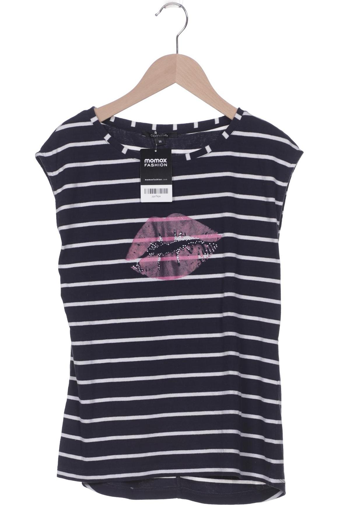 

Comma Damen T-Shirt, marineblau