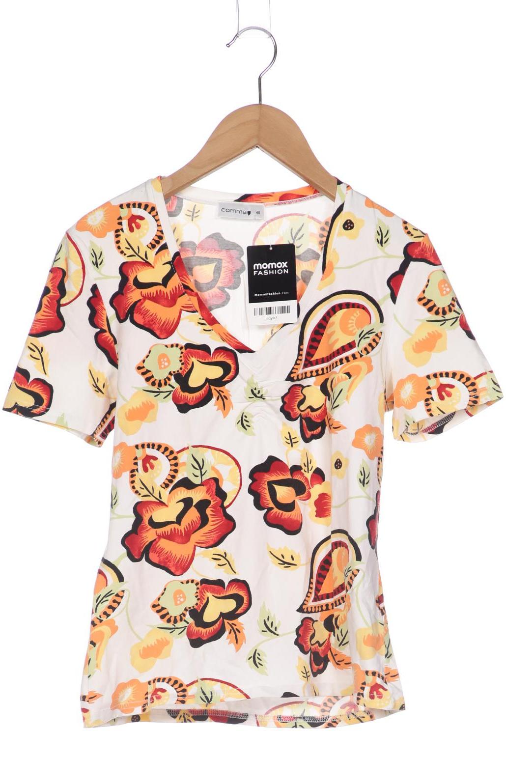 

Comma Damen T-Shirt, mehrfarbig, Gr. 40