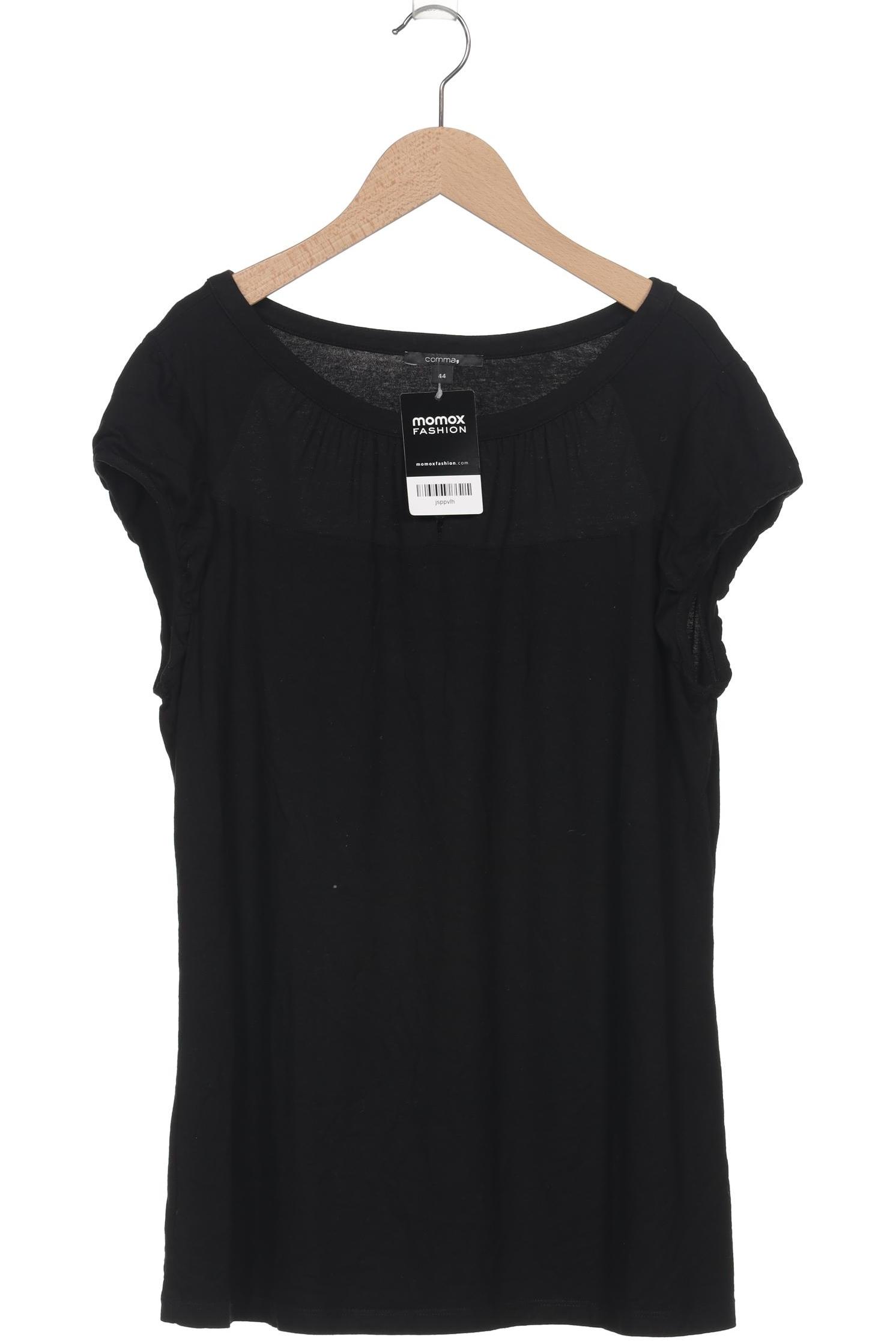 

Comma Damen T-Shirt, schwarz, Gr. 44