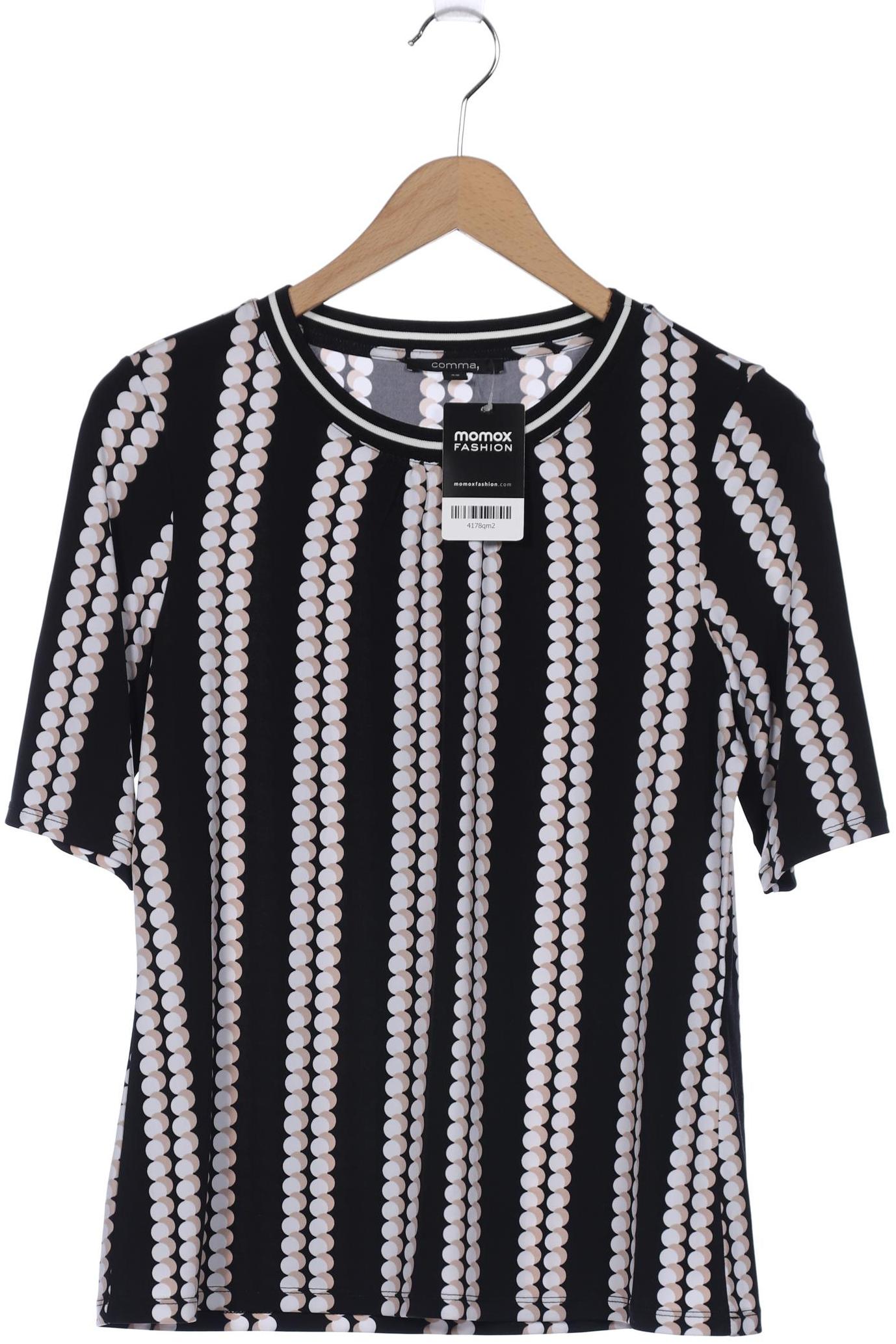 

Comma Damen T-Shirt, schwarz