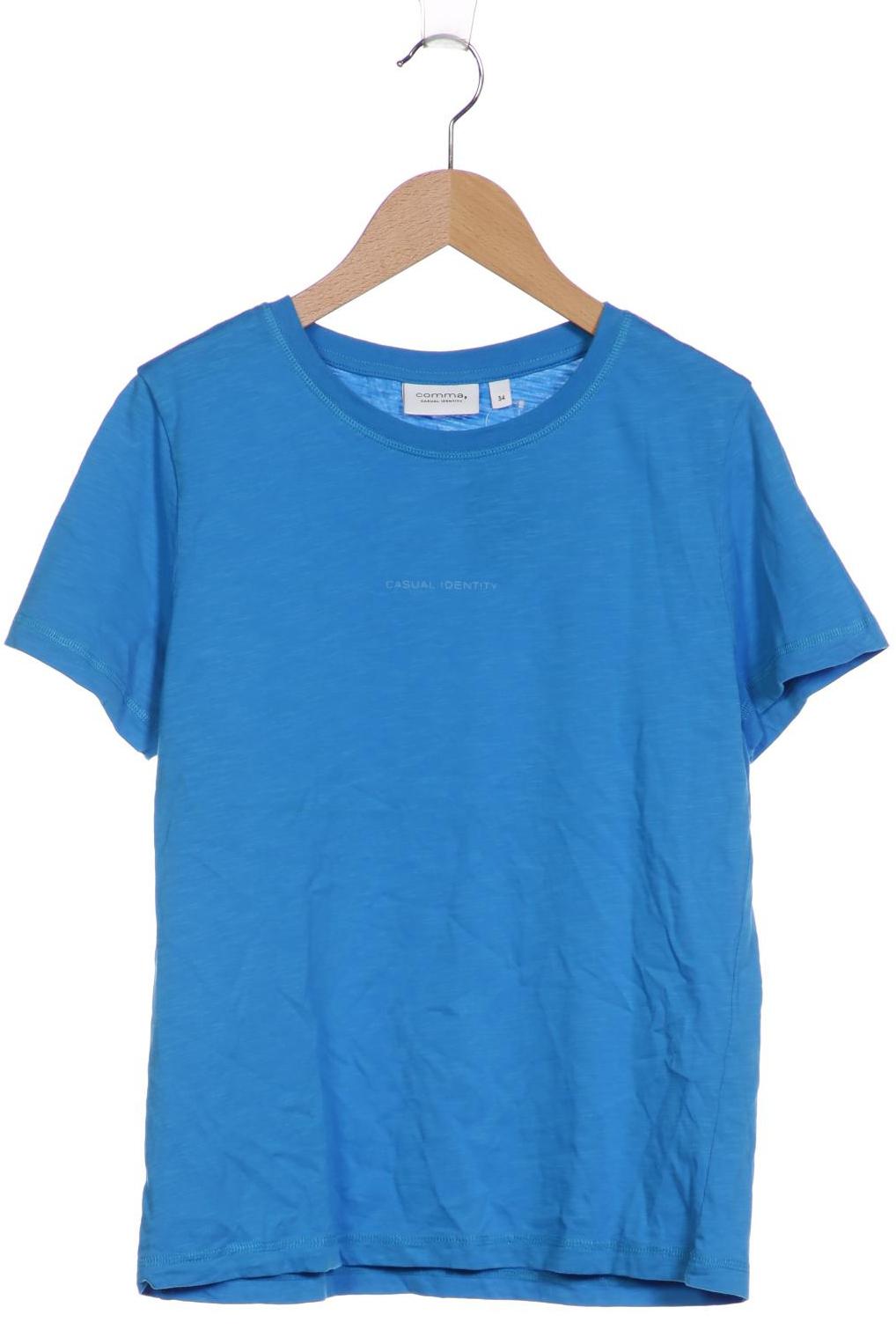 

Comma Damen T-Shirt, blau, Gr. 34