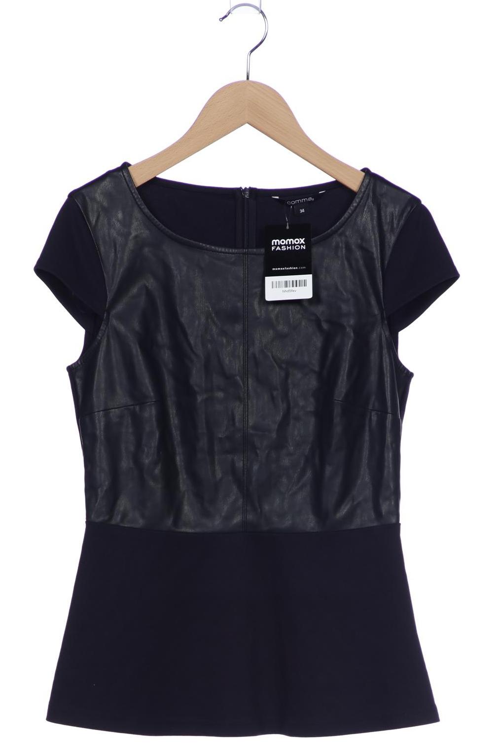 

Comma Damen T-Shirt, marineblau, Gr. 34