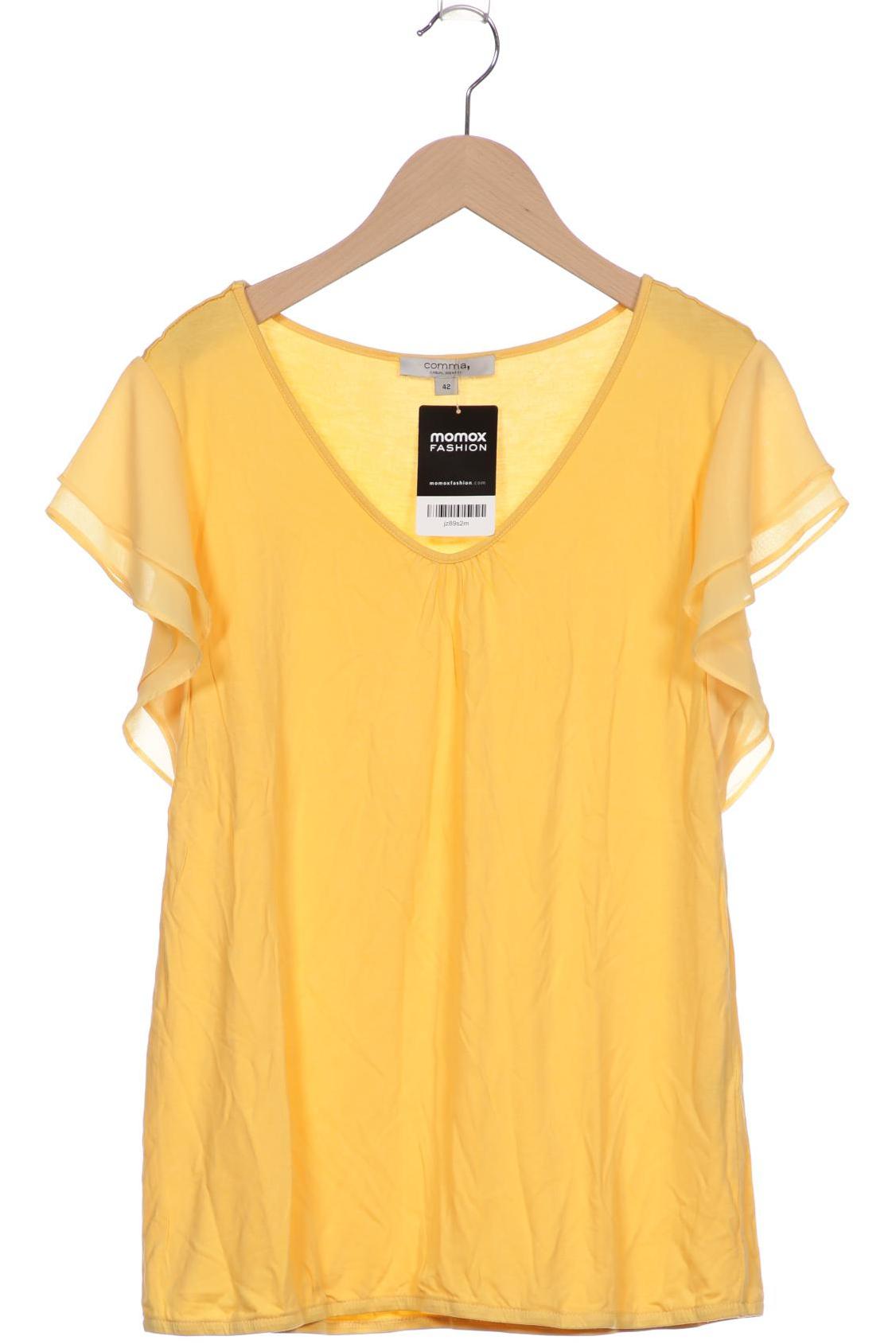 

Comma Damen T-Shirt, gelb