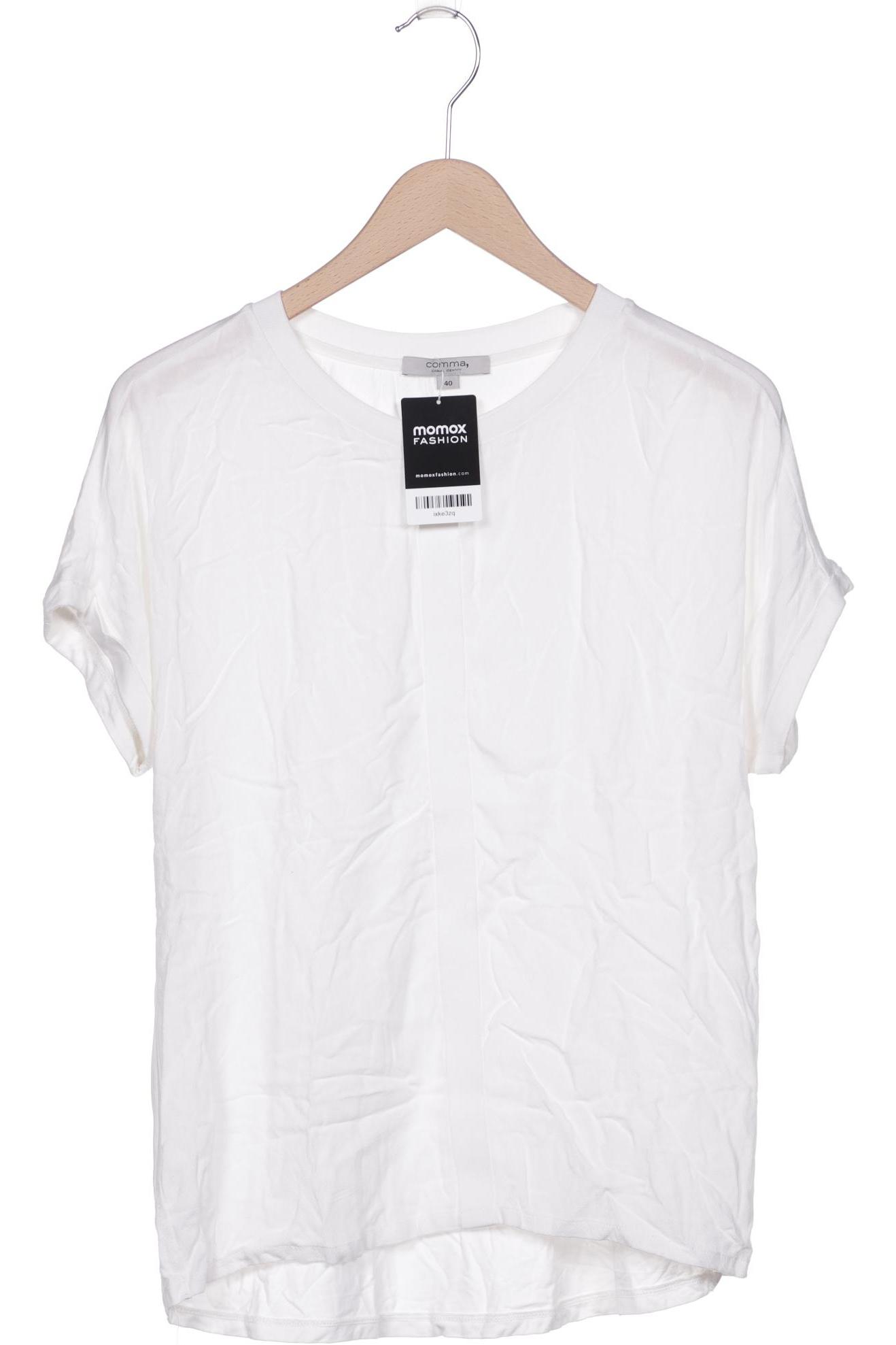 

Comma Damen T-Shirt, weiß