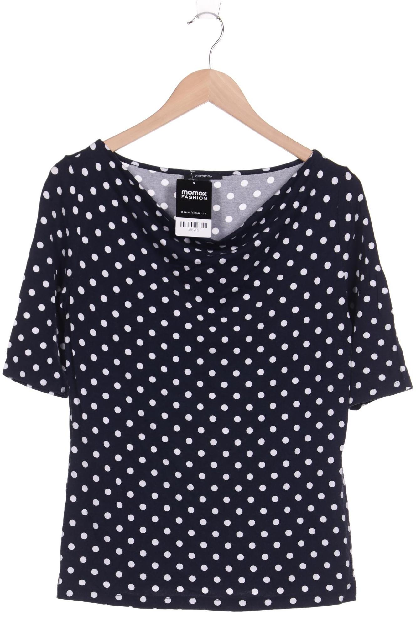 

Comma Damen T-Shirt, marineblau, Gr. 40