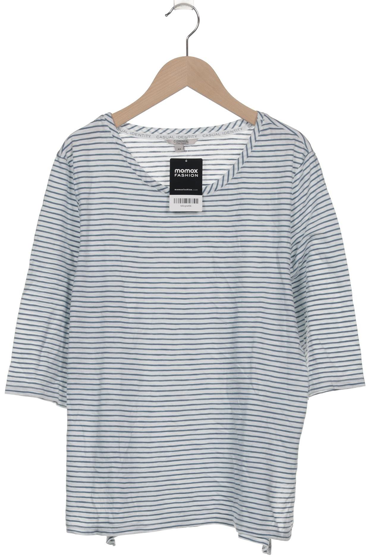 

Comma Damen T-Shirt, weiß, Gr. 44