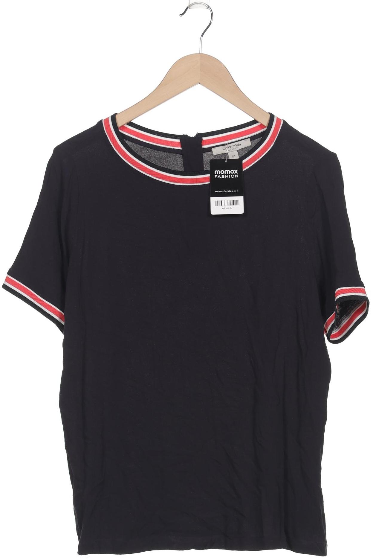 

Comma Damen T-Shirt, marineblau, Gr. 40
