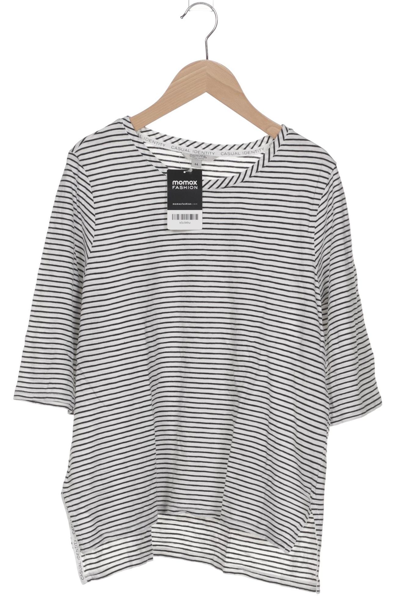 

Comma Damen T-Shirt, weiß, Gr. 44