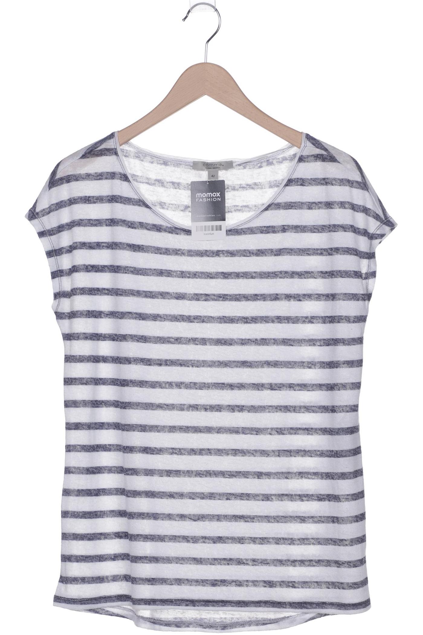 

Comma Damen T-Shirt, weiß, Gr. 42