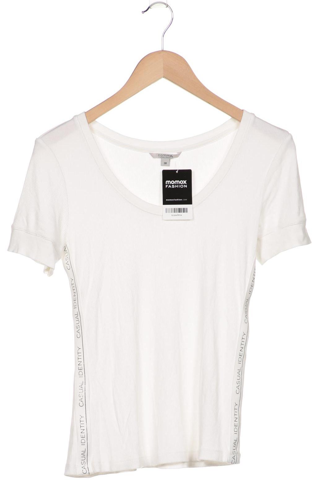 

Comma Damen T-Shirt, weiß