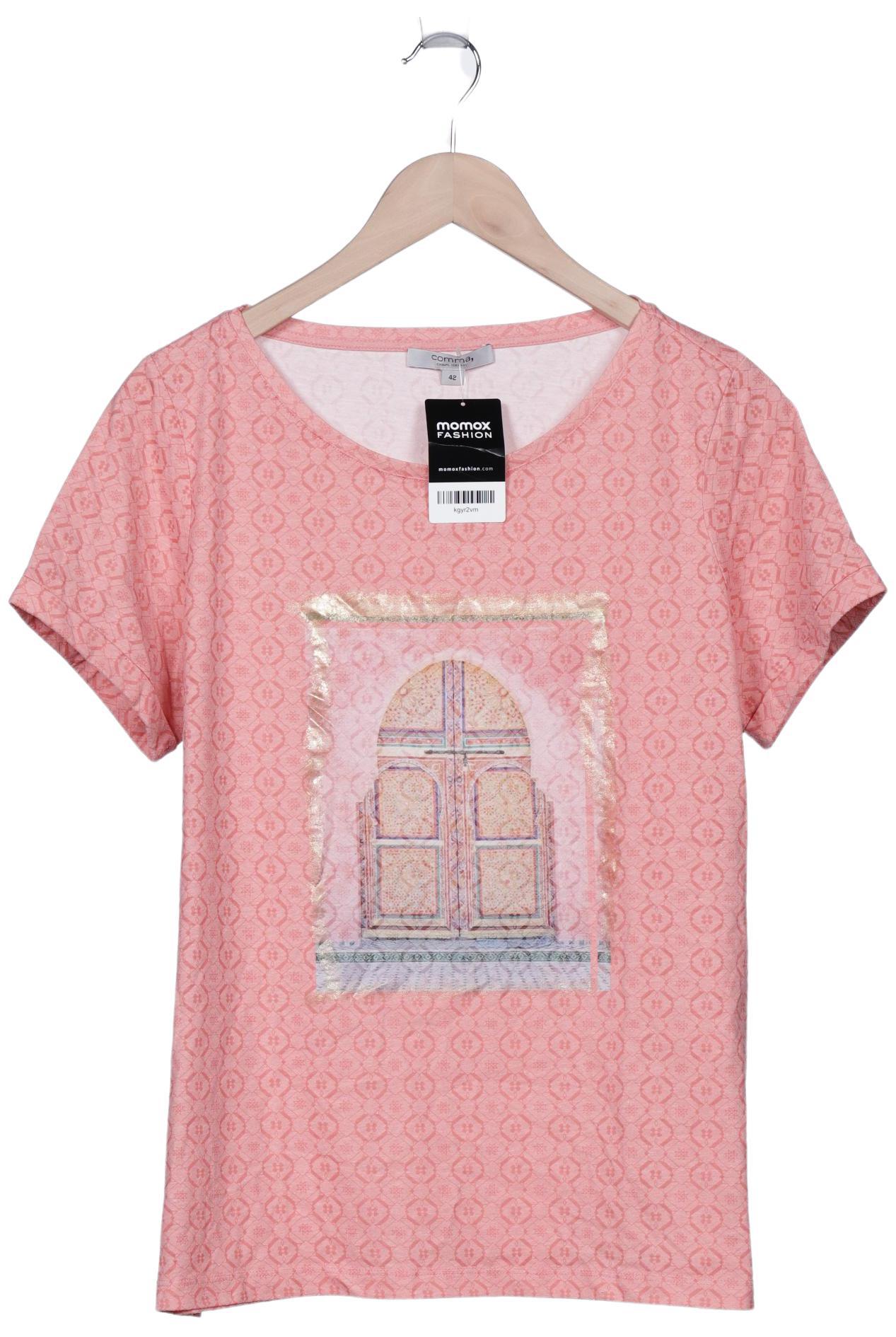 

Comma Damen T-Shirt, pink, Gr. 42