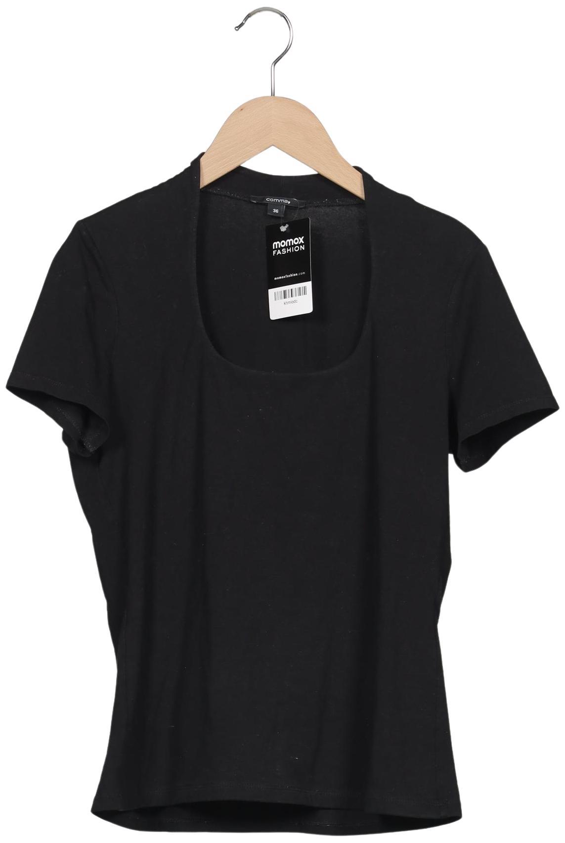 

Comma Damen T-Shirt, schwarz, Gr. 36