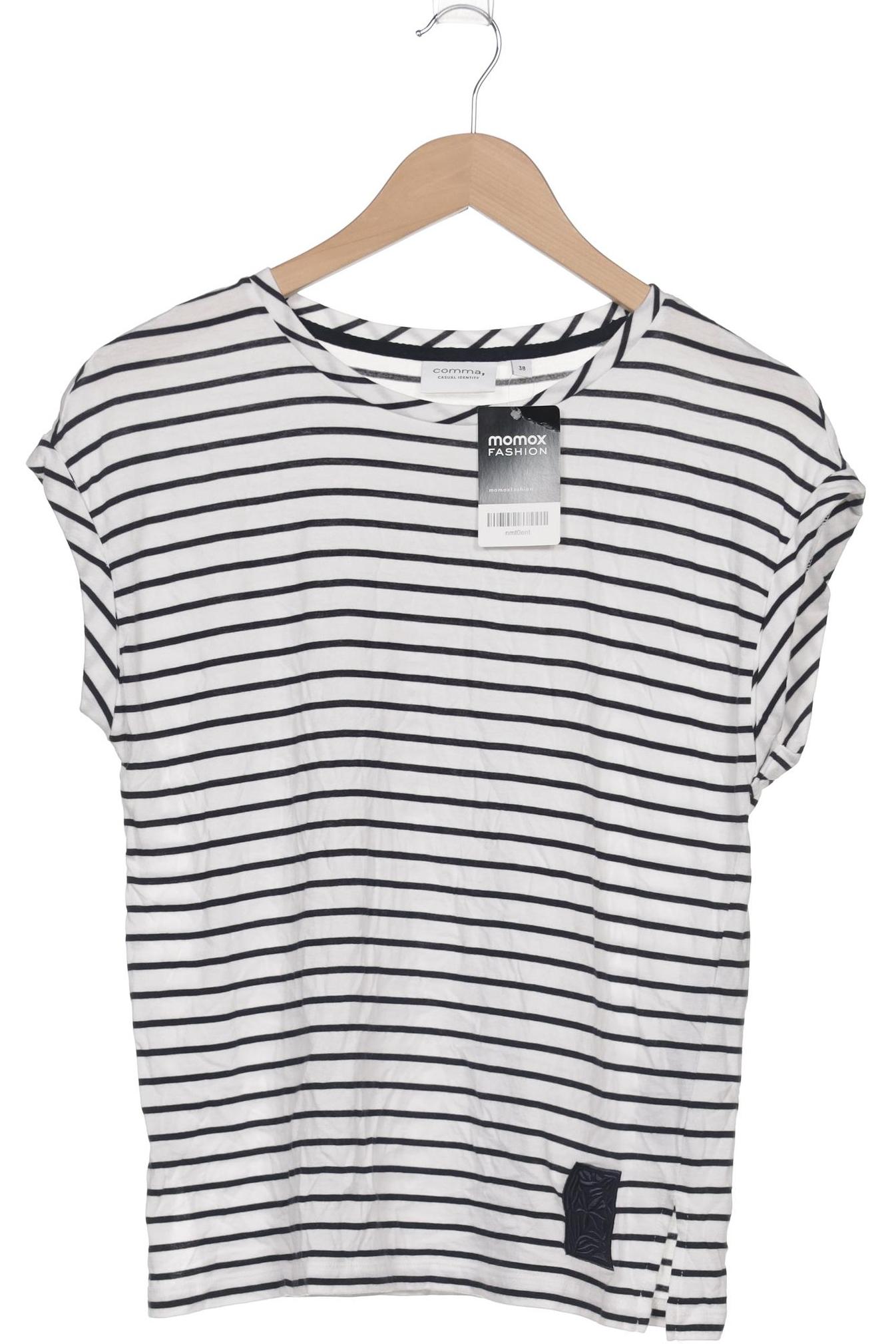

Comma Damen T-Shirt, weiß, Gr. 38