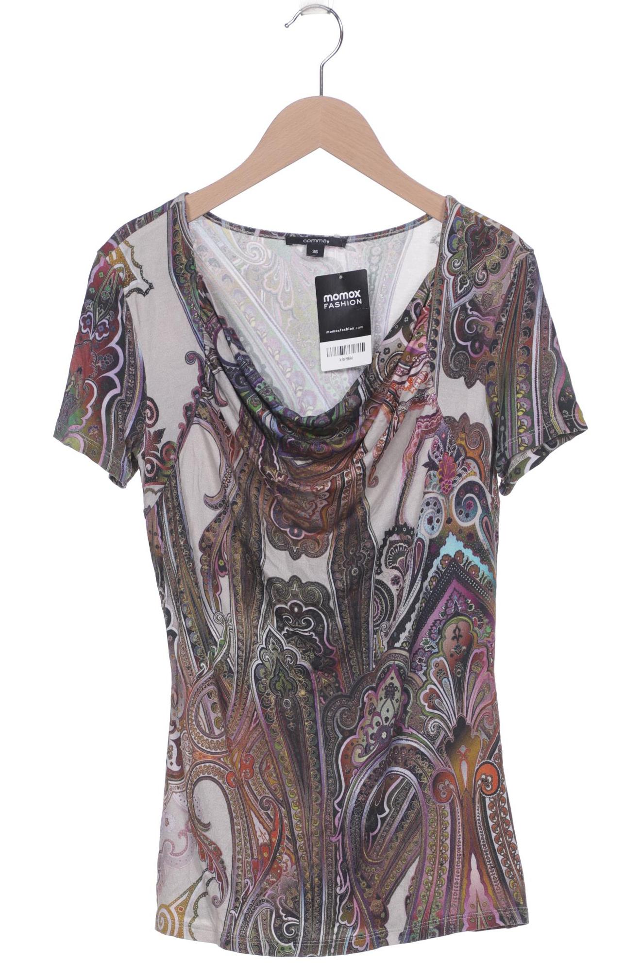 

Comma Damen T-Shirt, mehrfarbig
