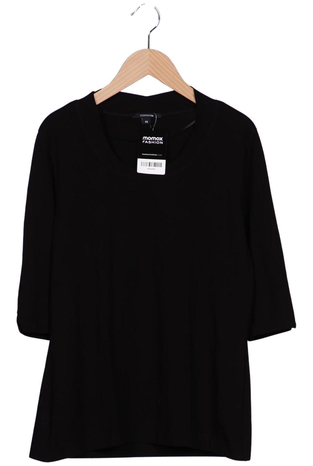 

Comma Damen T-Shirt, schwarz, Gr. 44