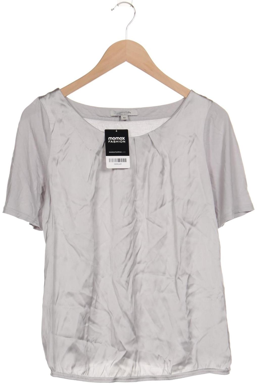 

Comma Damen T-Shirt, grau, Gr. 40