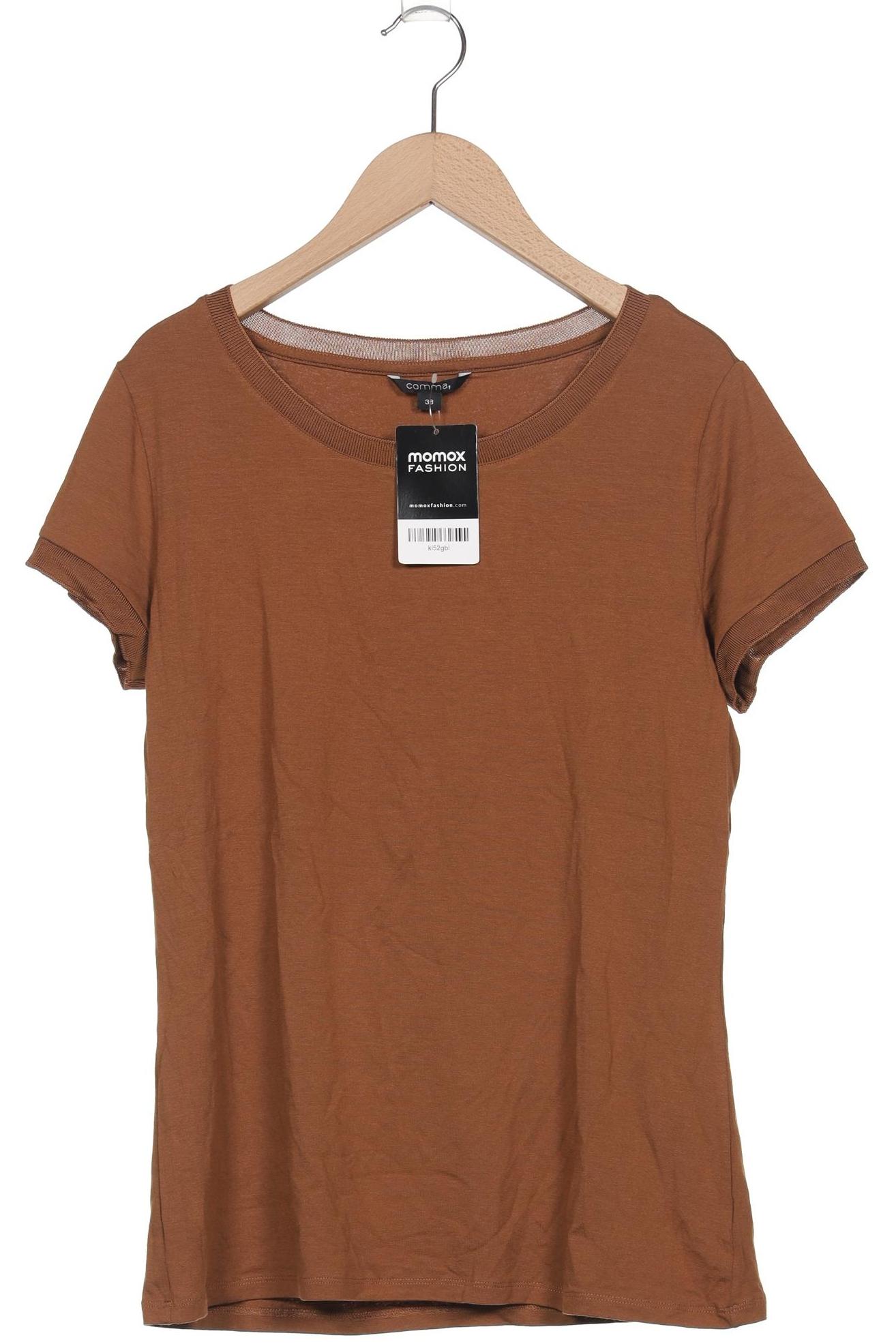 

Comma Damen T-Shirt, braun, Gr. 38