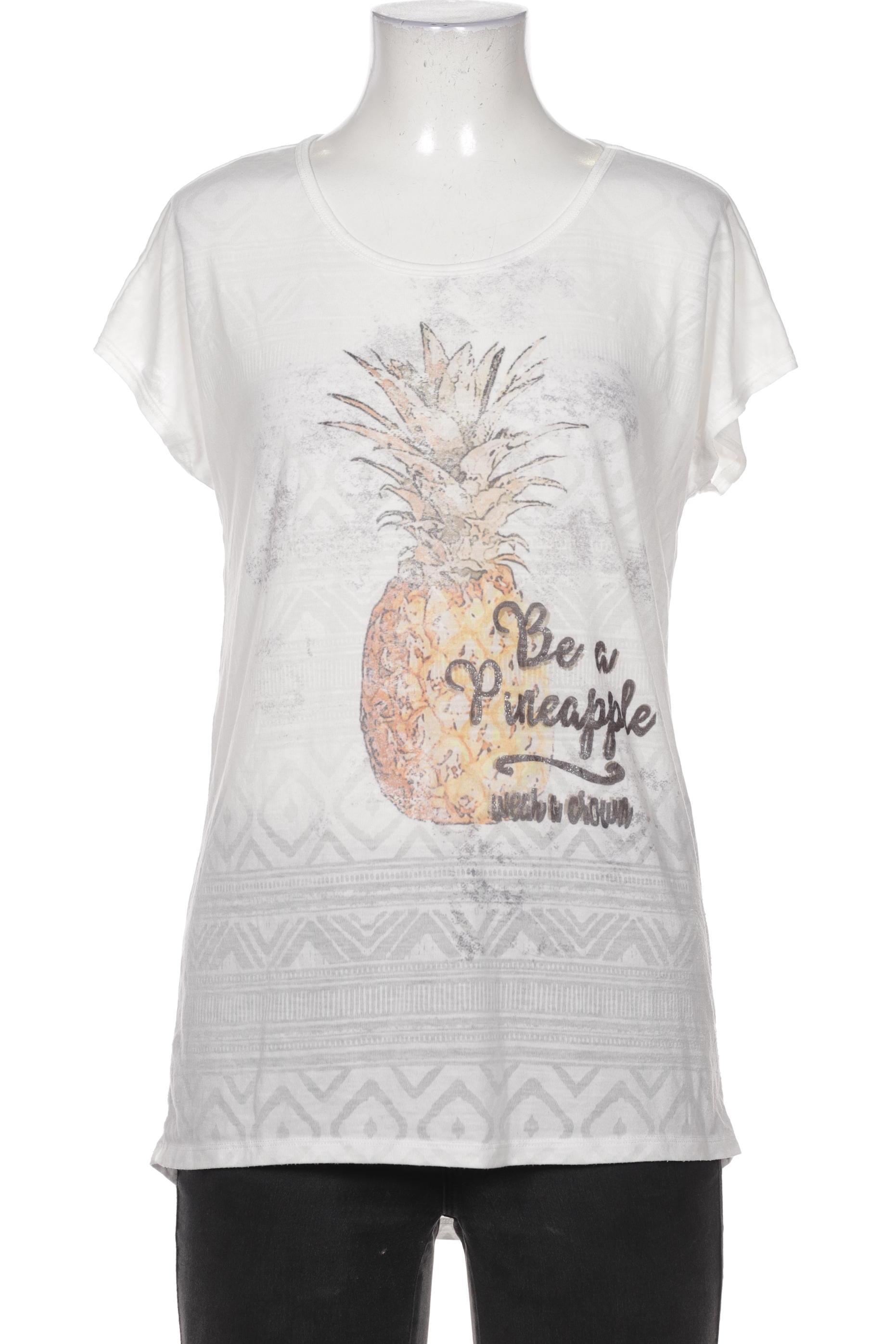 

Comma Damen T-Shirt, weiß, Gr. 34