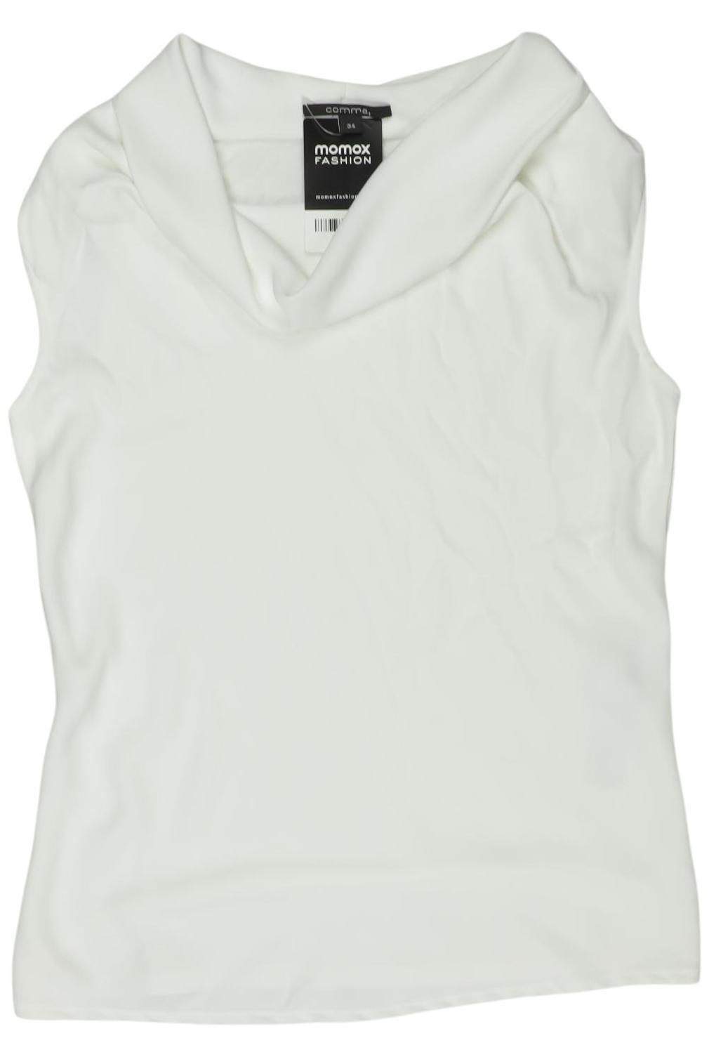 

Comma Damen T-Shirt, weiß, Gr. 34