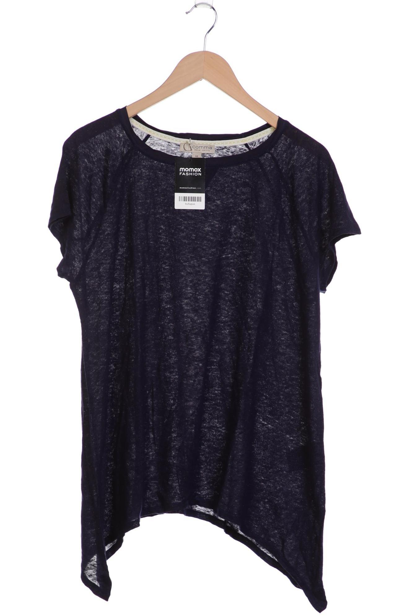 

Comma Damen T-Shirt, marineblau, Gr. 44
