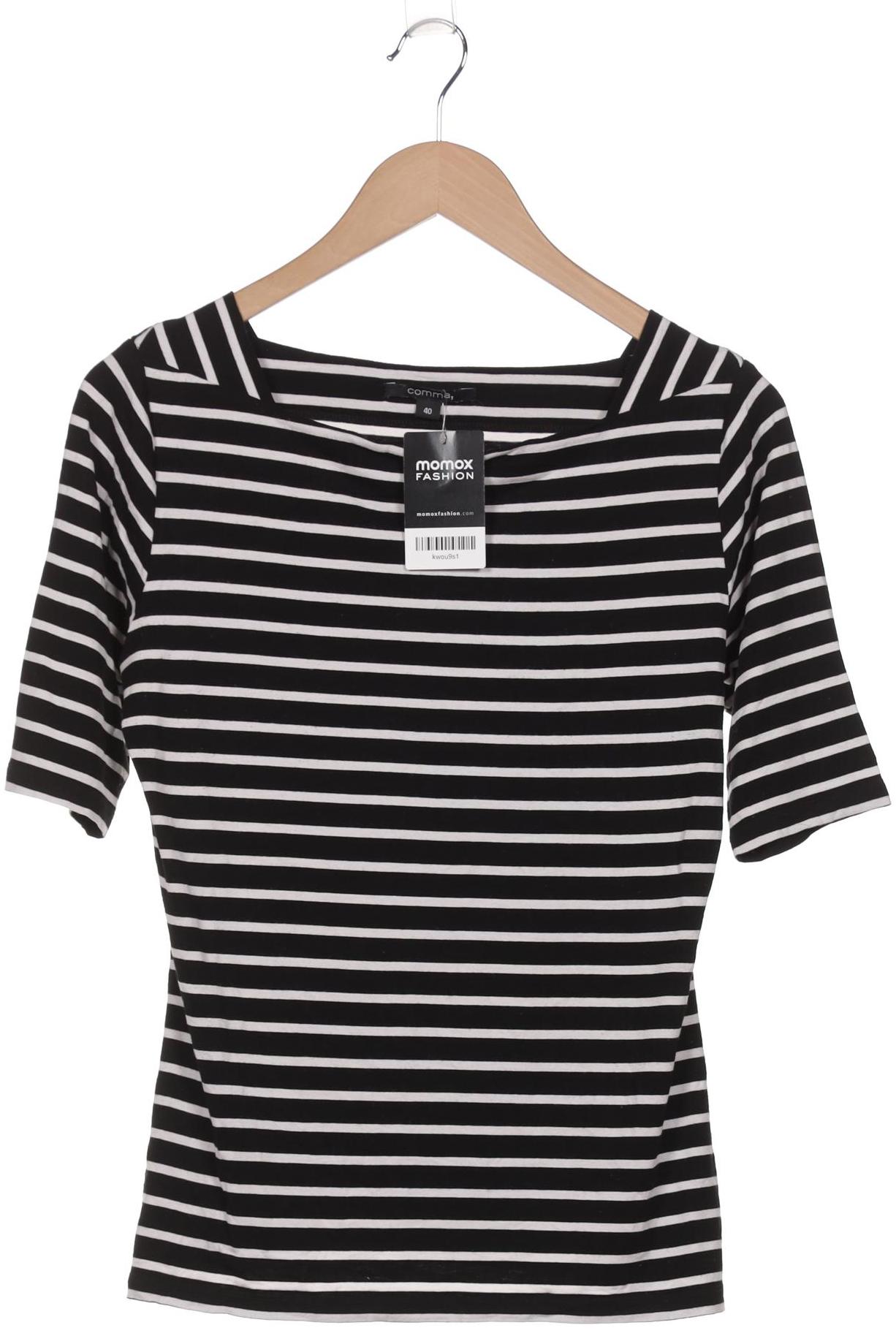

Comma Damen T-Shirt, schwarz, Gr. 40