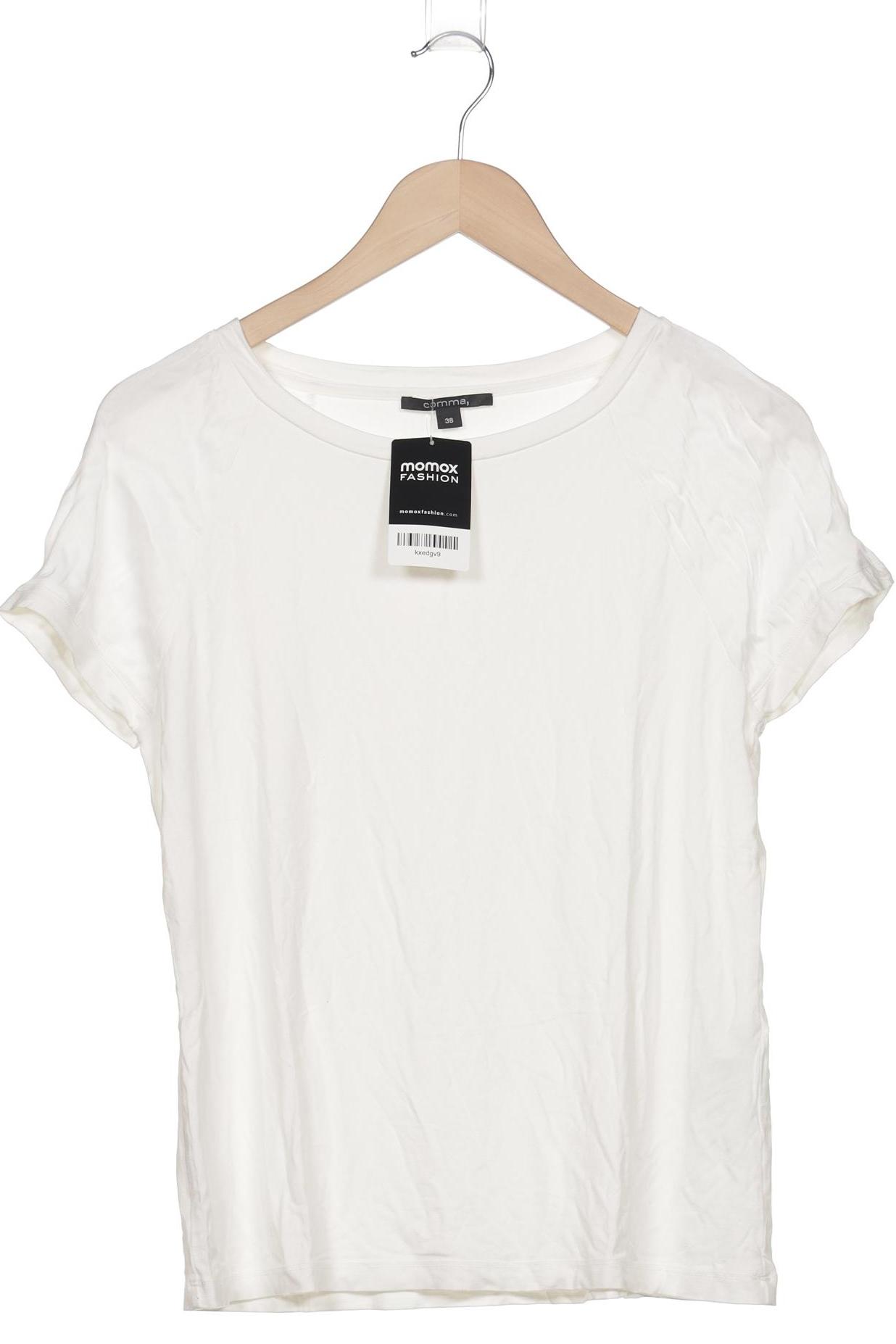 

Comma Damen T-Shirt, weiß, Gr. 38