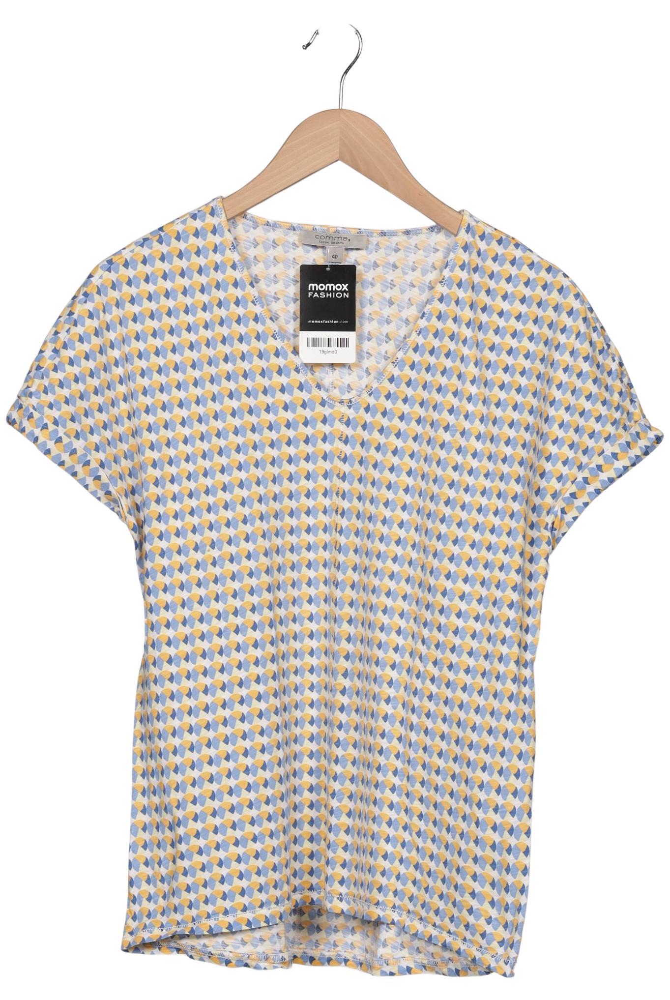 

Comma Damen T-Shirt, mehrfarbig, Gr. 40