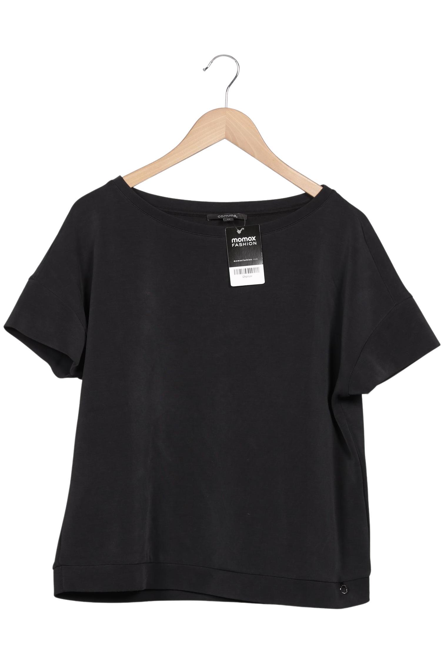 

Comma Damen T-Shirt, schwarz, Gr. 40