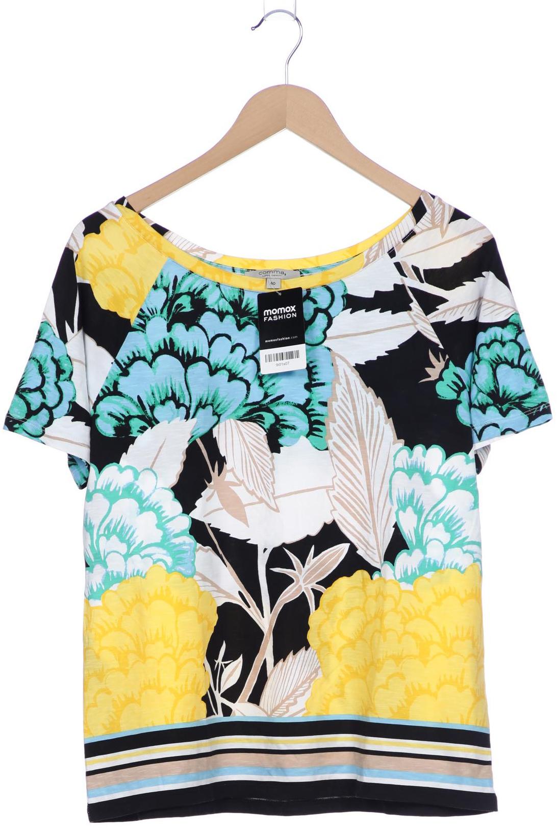 

Comma Damen T-Shirt, mehrfarbig, Gr. 40