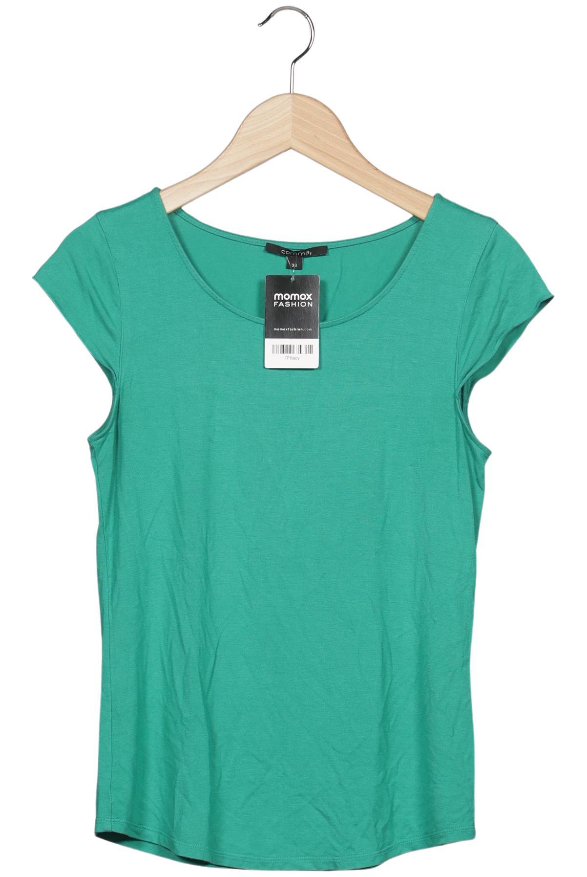 

Comma Damen T-Shirt, grün, Gr. 34