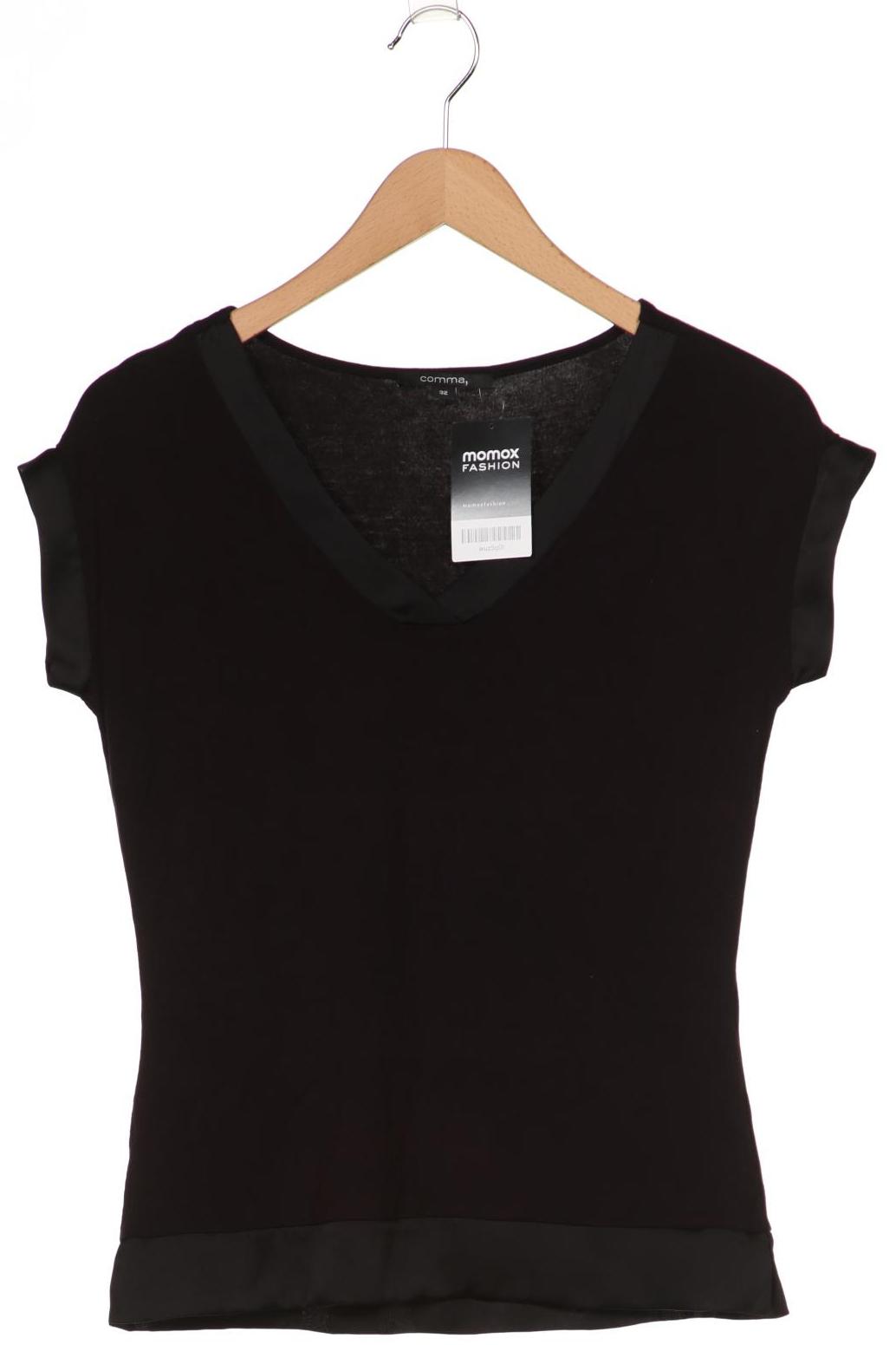 

Comma Damen T-Shirt, schwarz