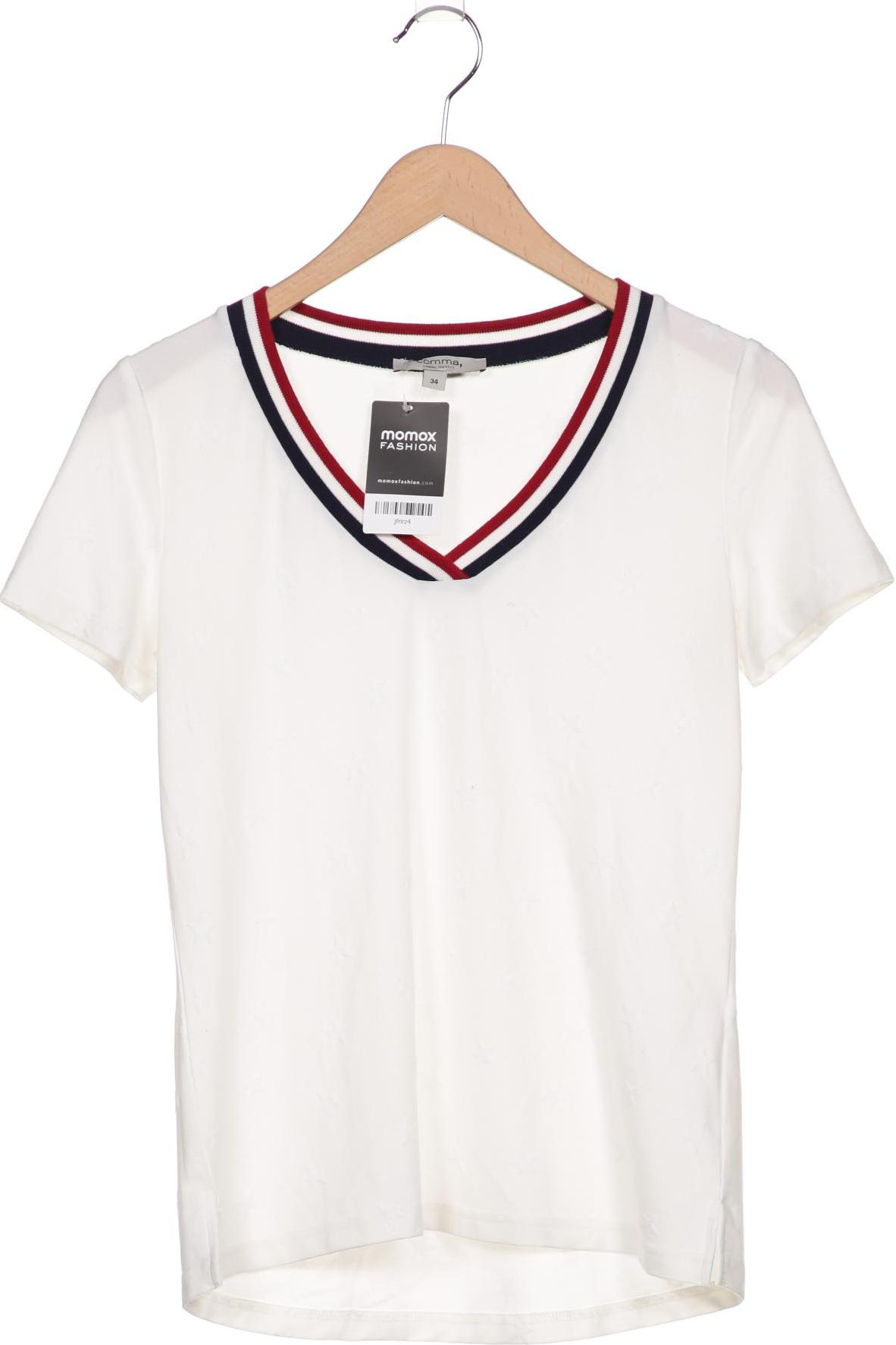 

Comma Damen T-Shirt, weiß