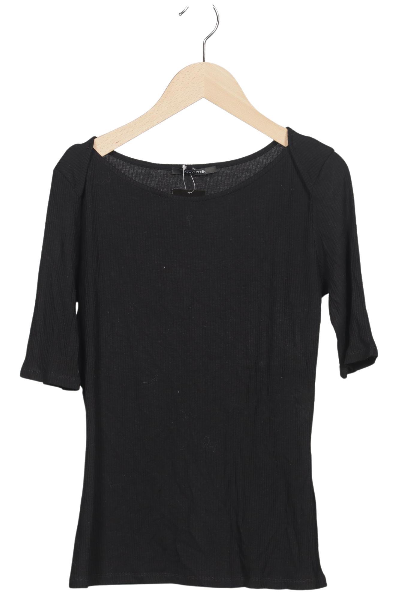 

Comma Damen T-Shirt, schwarz, Gr. 36