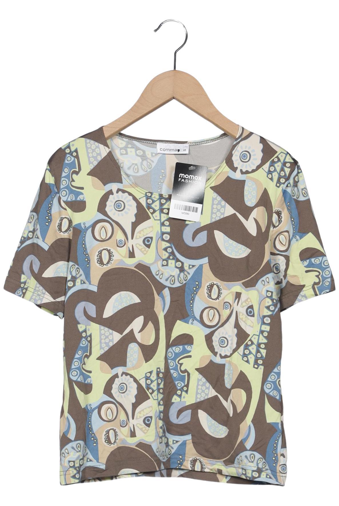 

Comma Damen T-Shirt, grün, Gr. 40