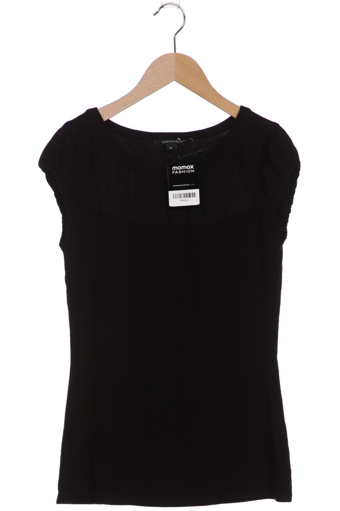 

Comma Damen T-Shirt, schwarz, Gr. 34