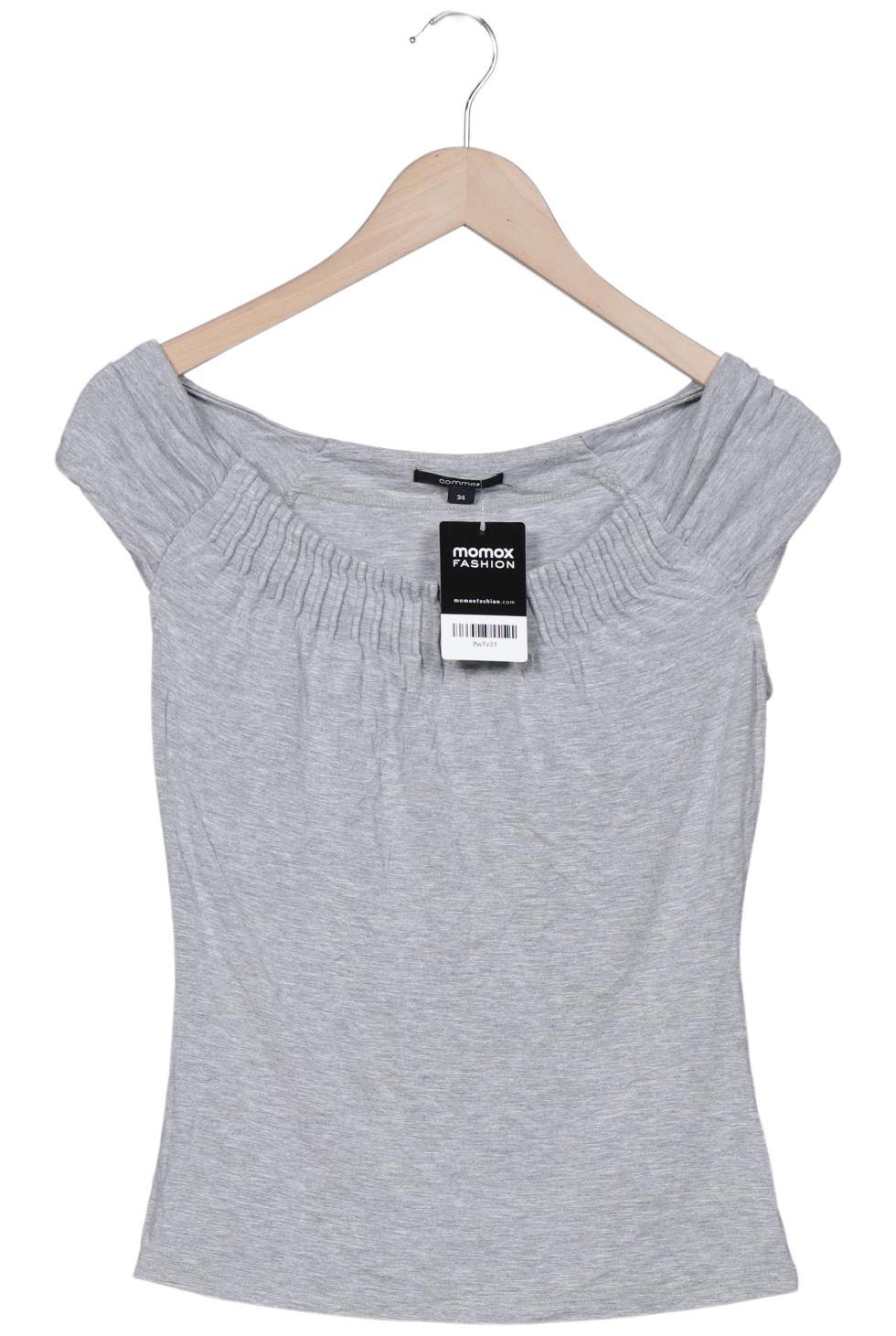

Comma Damen T-Shirt, grau, Gr. 34