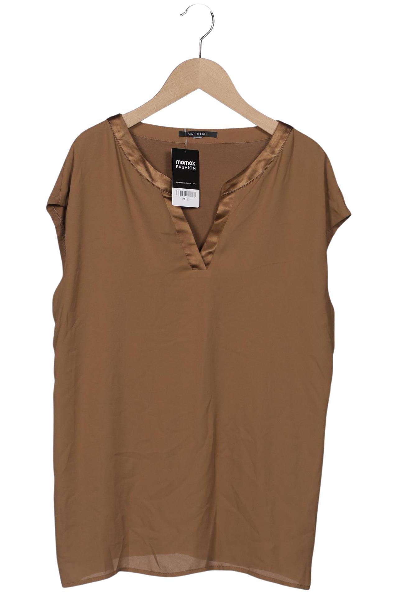 

Comma Damen T-Shirt, braun, Gr. 42