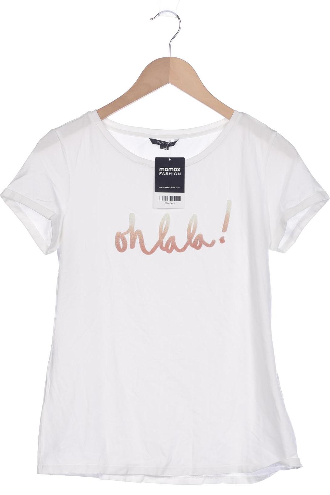 

Comma Damen T-Shirt, weiß, Gr. 38