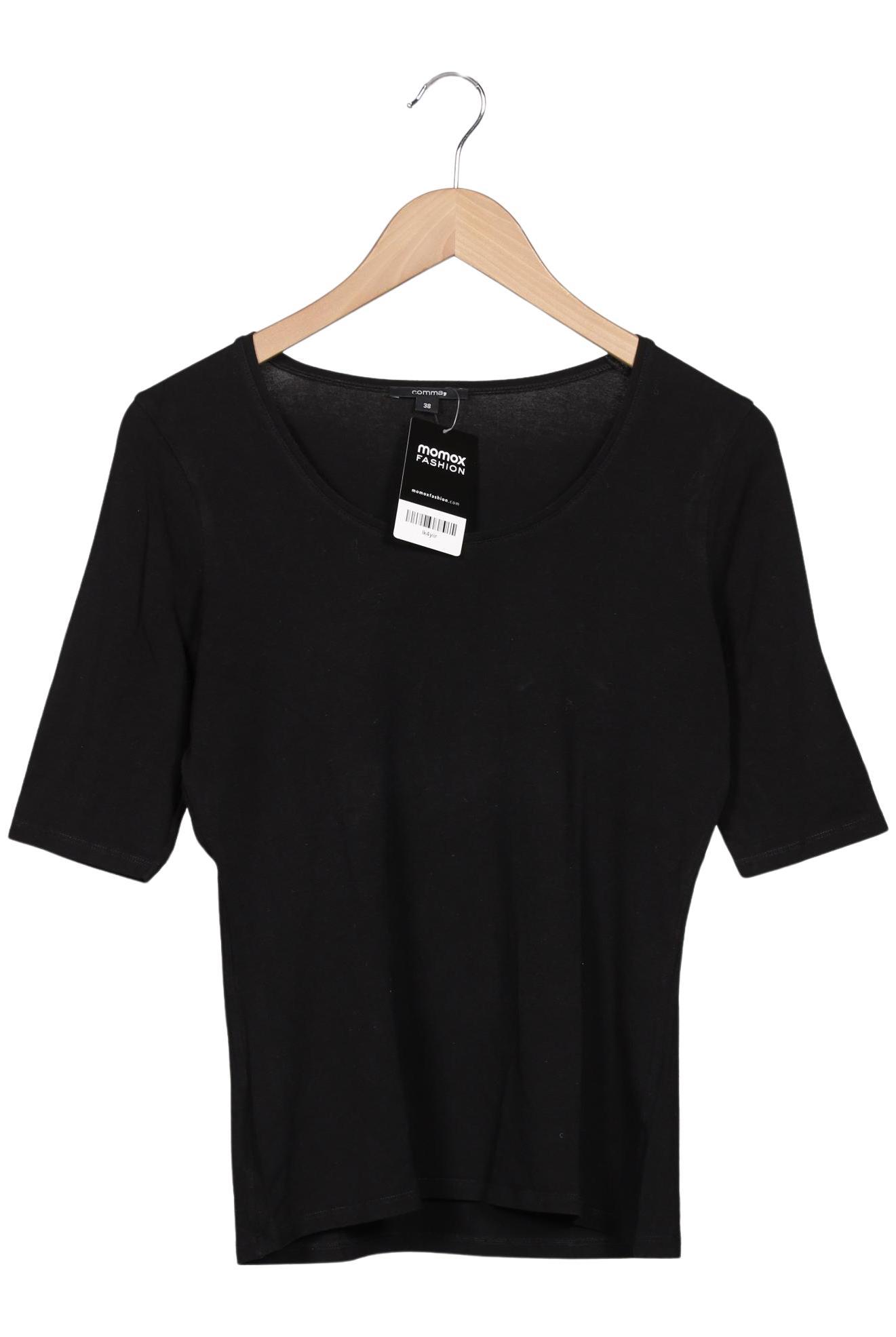 

Comma Damen T-Shirt, schwarz, Gr. 38