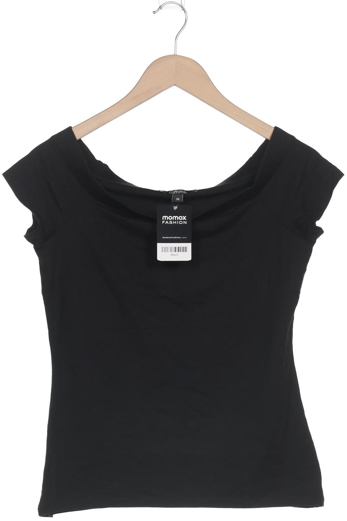 

Comma Damen T-Shirt, schwarz, Gr. 38